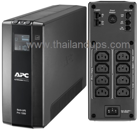 apc br1300mi - APC Back-UPS Pro 1300VA, 230V, AVR, LCD, 8 IEC outlets (2 surge)